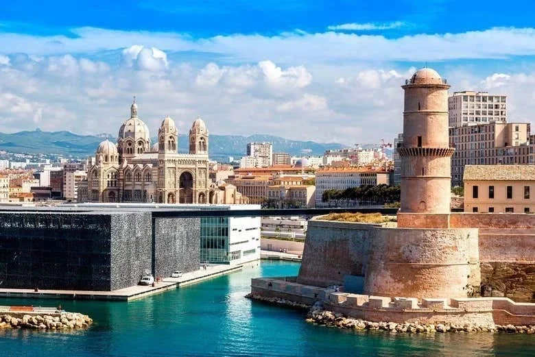 Cathédrale Major MUCEM et port - Marseille